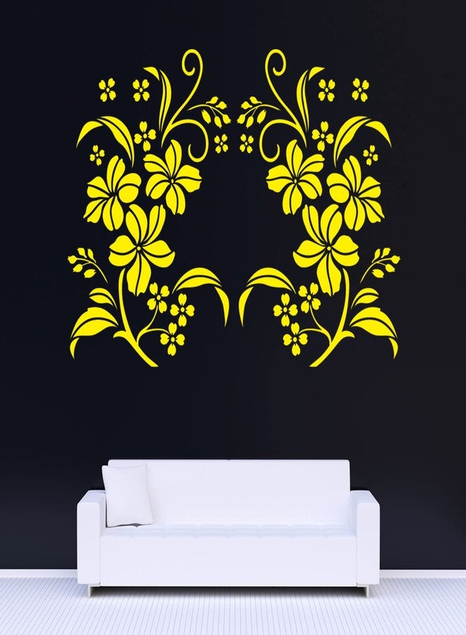 ARandNJ مجموعة استنسل ARandNJ للرسم على الجدران (المقاس: 16 × 24 بوصة) الموضوع: تصميم زهور جميل قابل لإعادة الاستخدام، مناسب لغرفة النوم وغرفة المعيشة والمدخل (عبوة من قطعتين) - Image 3